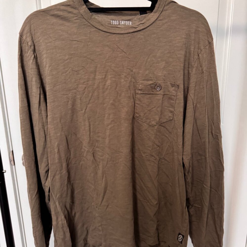 Todd Snyder Long Sleeve Shirt - olive green